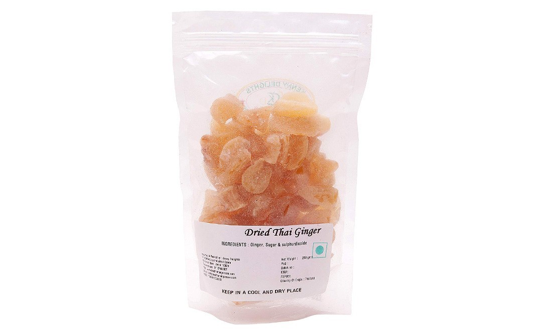 Kenny Delights Dried Thai Ginger    Pack  250 grams